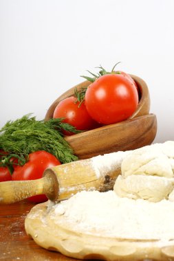 köfte yemek için çiğ hamur
