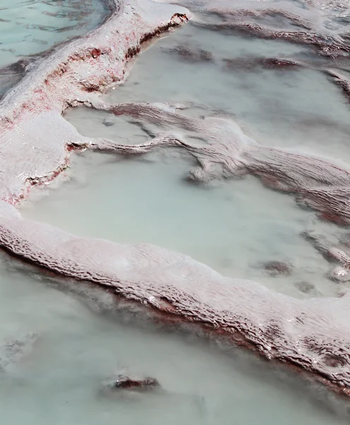 Επιφάνεια του εδάφους στο pamukkale, Τουρκία — Φωτογραφία Αρχείου