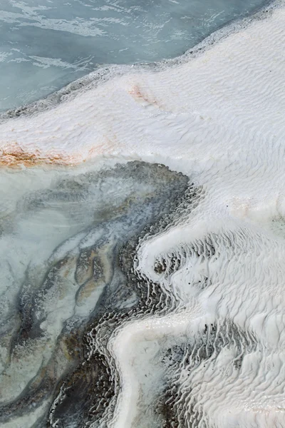 Ground surface in Pamukkale, Turkey — Stock Photo, Image