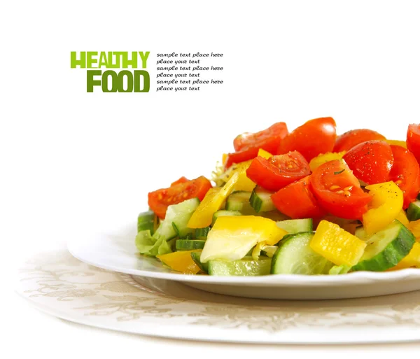 Salada vegetariana saudável isolada — Fotografia de Stock