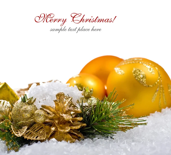 Jul dekoration isolerad på vit — Stockfoto
