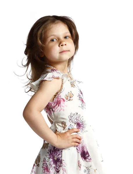 Hermosa niña 5 años — Foto de Stock