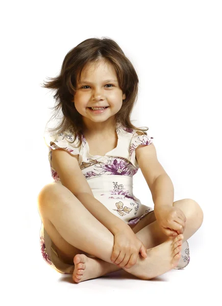 Beautiful little girl 5 years — Stock Photo, Image