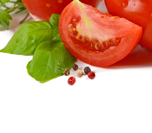 Tomato on white — Stock Photo, Image