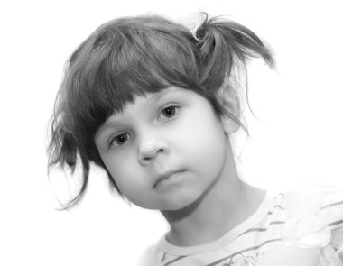 Küçük bir kızın portresi.