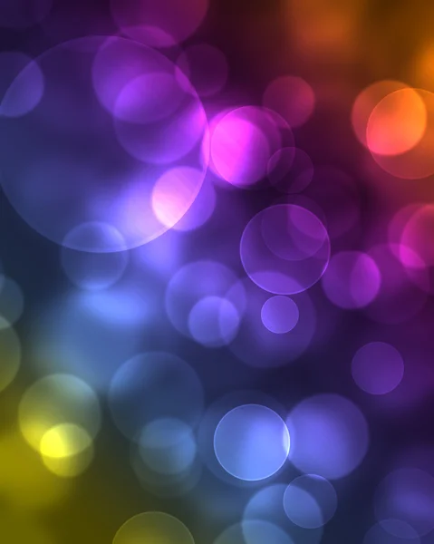 Abstract glowing circles on a colorful background — Stock Photo, Image