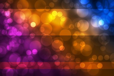 renkli arka plan üzerinde soyut parlayan çevreler