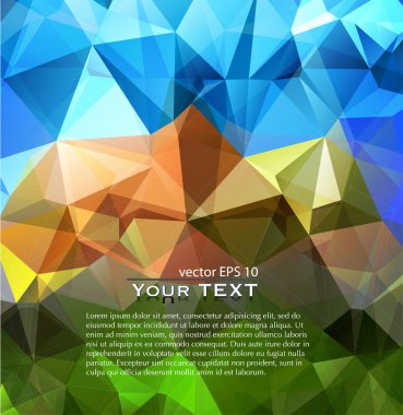 dağ geometrik arka plan