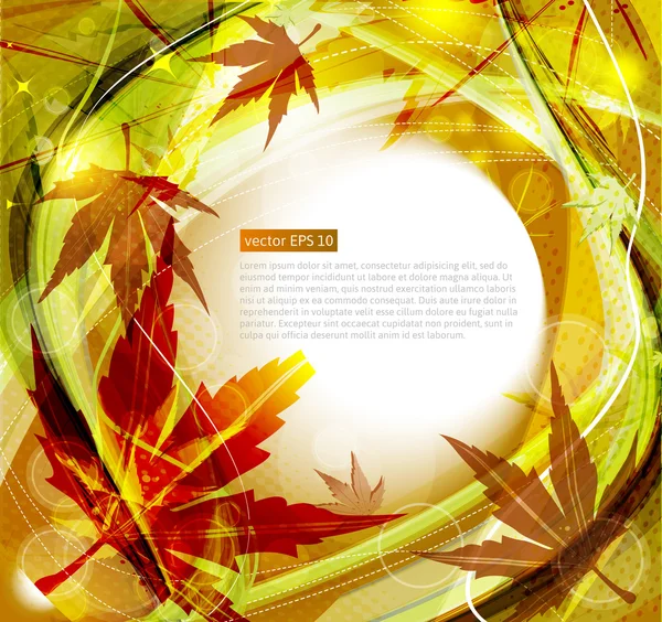 秋のベクトルの背景 — ストックベクタ