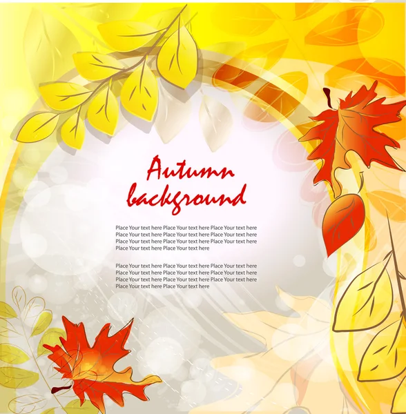 Herbst-Vektorhintergrund — Stockvektor