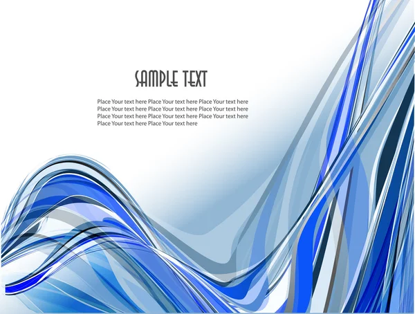 抽象的な波状のベクトルのデザイン — ストックベクタ