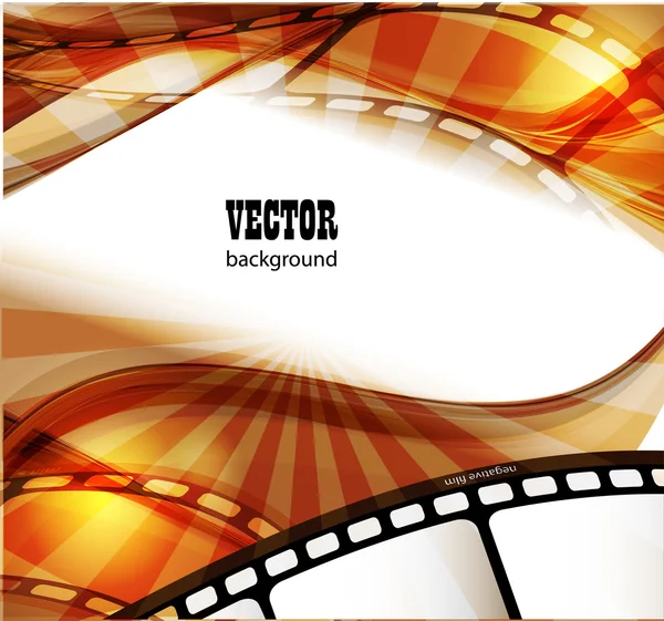 Curved photographic film. — Stock Vector
