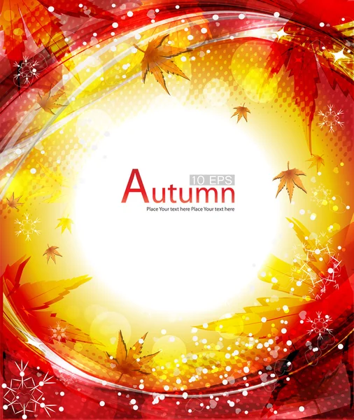 Autumn vector background — Stock Vector