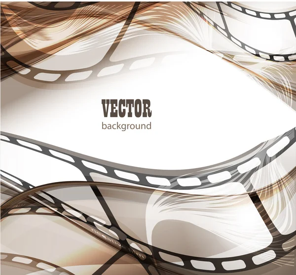 Curved photographic film. — Stock Vector