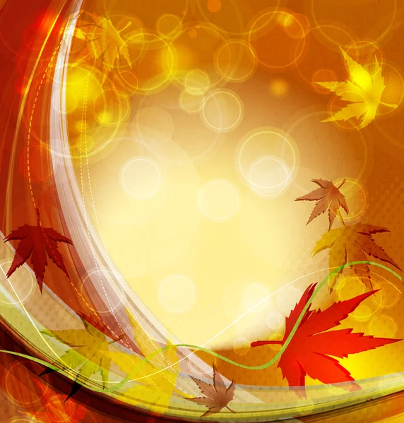 Autumn vector background — Stock Vector