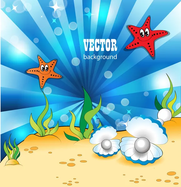 Bajo el mar — Vector de stock