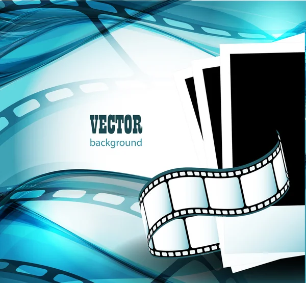 Película fotográfica curvada . — Vector de stock