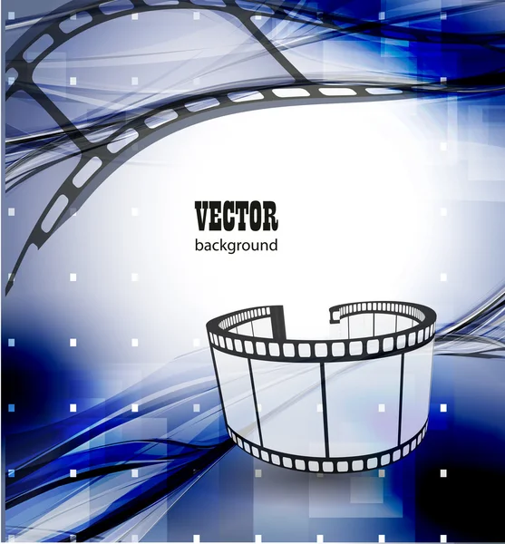 Curved photographic film. — Stock Vector