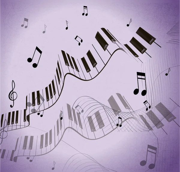 Fondo musical — Vector de stock