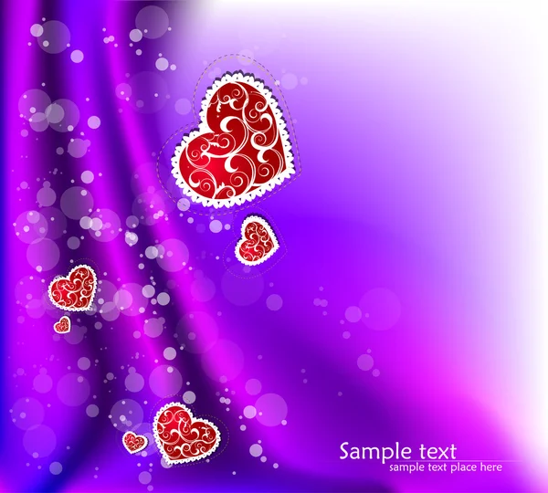 Heart valentines background — Stock Vector