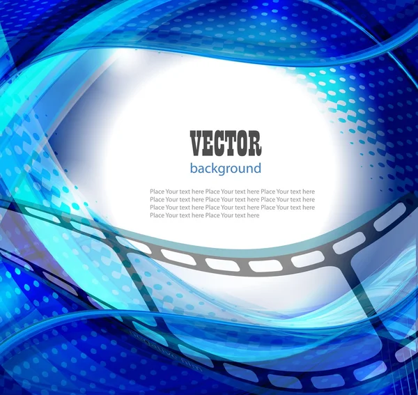 Curved photographic film. — Stock Vector