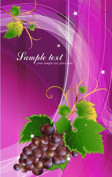 Grappe de raisins — Image vectorielle