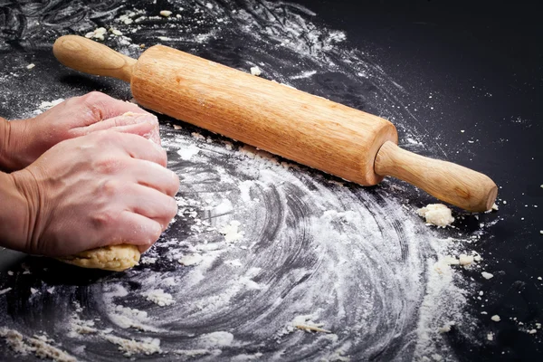 Preparazione pasta biscotti — Foto Stock