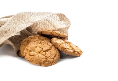 beyaz izole lezzetli lezzetli kurabiyeler