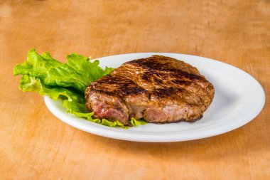 barbecue cotto deliziose bistecche alla griglia