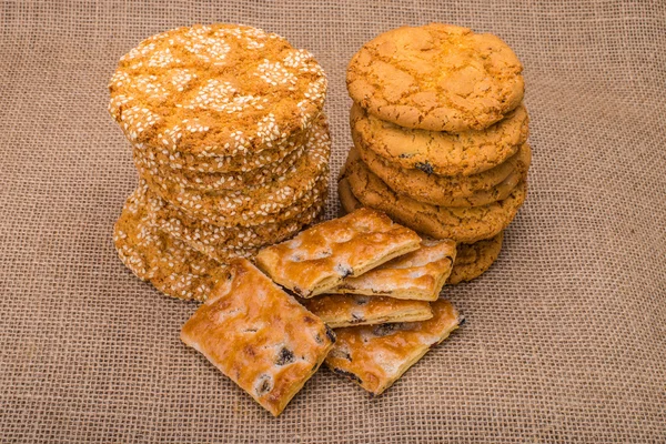 Lezzetli lezzetli kurabiyeler — Stok fotoğraf