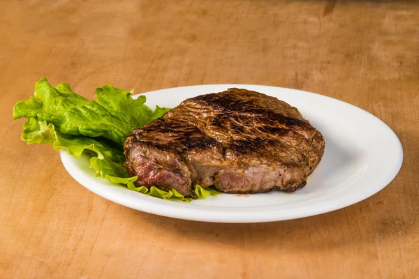 Főtt, finom sült steak grill — Stock Fotó