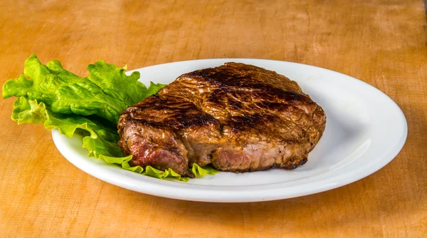 Főtt, finom sült steak grill — Stock Fotó
