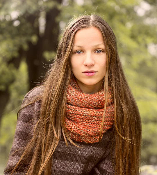 Young Beautiful Woman Outdoor Portrait Royalty Free Stock Images