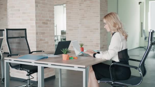 Partners samen te werken in office — Stockvideo