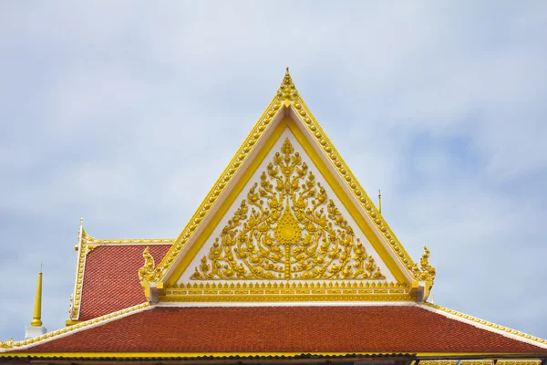 Dach des thailändischen Tempels — Stockfoto