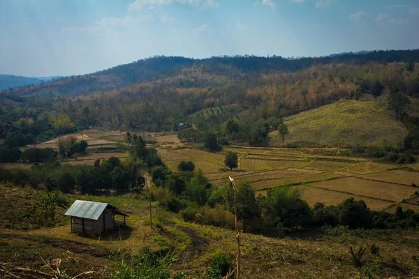 Paisaje de granja desde arriba . — Foto de Stock