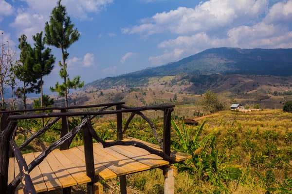 Viewpoint on a high mountain in Thailand. — Stock Photo, Image