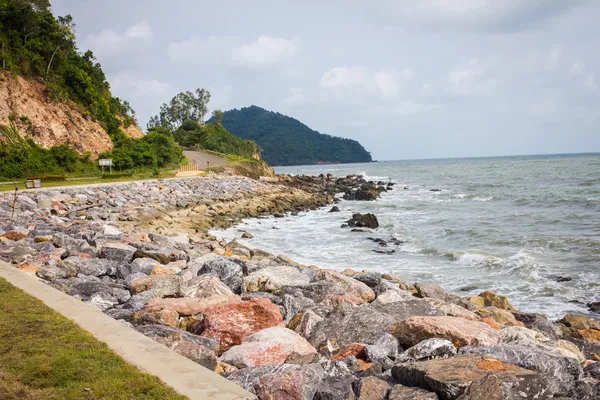 Coastal Road and Sea in Thailand — Stock Photo, Image