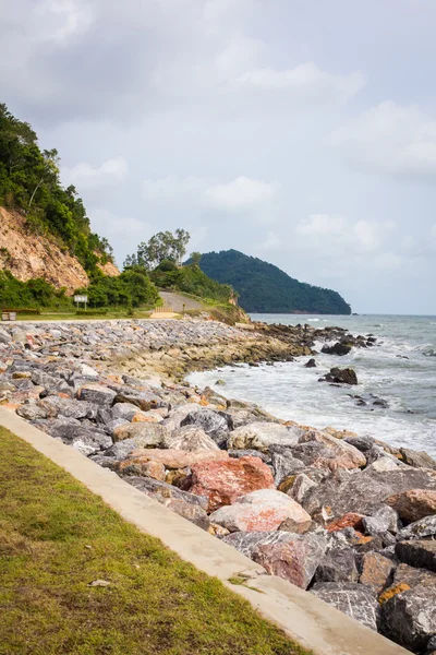 Coastal Road and Sea in Thailand — Stock Photo, Image