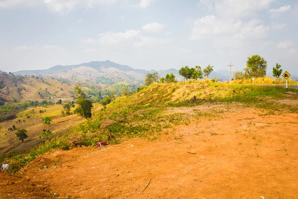 Bauernlandschaft von oben. — Stockfoto