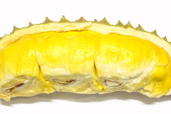 Durian on white — Stock Photo, Image