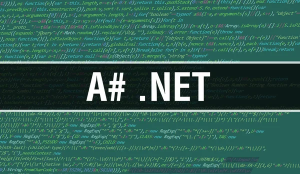 Een Net Tekst Geschreven Programmering Code Abstracte Technologie Achtergrond Van — Stockfoto