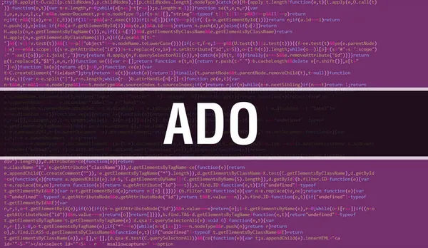 Ado Abstract Technology Binary Code Background Digital Binary Data Secure — 스톡 사진