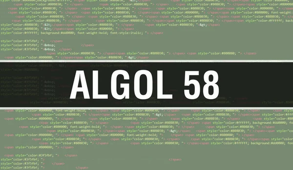 Algol Cyfrowym Tłem Technologii Kodu Binarnego Streszczenie Tła Kodem Programu — Zdjęcie stockowe