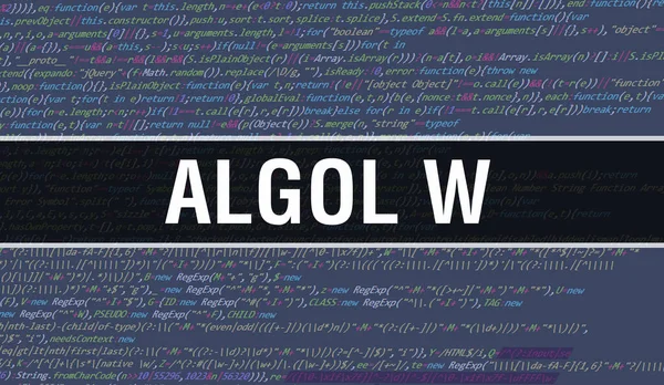 Algol Text Skriven Programmering Kod Abstrakt Teknik Bakgrund Programutvecklare Och — Stockfoto