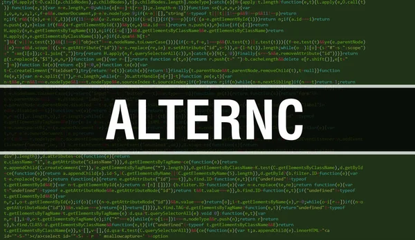 Alternc Technologią Abstrakcyjną Kod Binarny Cyfrowe Dane Binarne Koncepcja Bezpiecznych — Zdjęcie stockowe