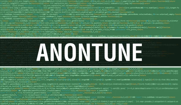 Anontune Binary Κώδικα Ψηφιακή Τεχνολογία Φόντο Αφηρημένο Φόντο Κώδικα Προγράμματος — Φωτογραφία Αρχείου