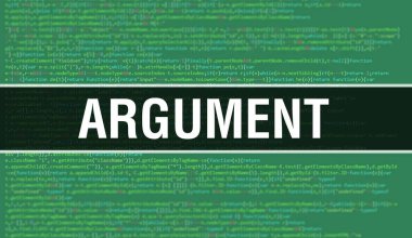 Dijital java kodu metni ile bağımsız değişken. Argüman ve Bilgisayar yazılımı kodlama vektör kavramı. Programlama kodlama komut dosyası java, ekranda Illustratio ile Dijital program kodu