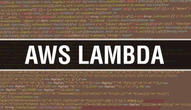 Soyut Teknoloji İkili Kod Arkaplanı AWS Lambda. Dijital ikili veri ve Güvenli Veri Konsepti. Yazılım, Web Geliştirici Programlama Kodu ve AWS Lambda. AWS Lambda Javascript Bilgisayar Betiği