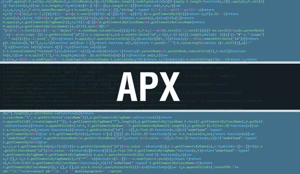 Apx Concept Met Random Parts Program Code Apx Met Programmeercode — Stockfoto